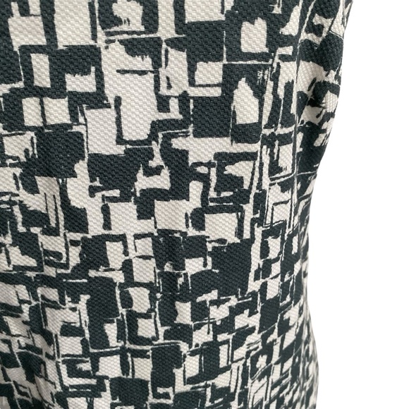 Peserico Shift Dress IT 42 US 6 Gray-Green White Abstract Print Cotton Blend - Picture 6 of 14